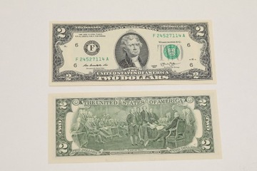 USA 2 dolary Thomas Jefferson Atlanta Bank UNC FRN