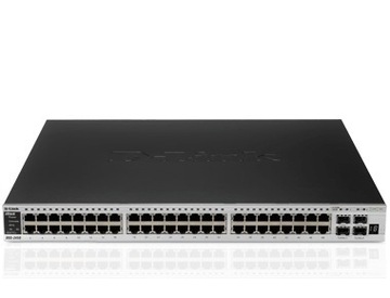 xStack Managed 48-Port Gigabit L2+ Switch, 4 Combo