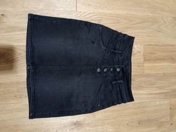spódniczka jeansowa czarna rozmiar M