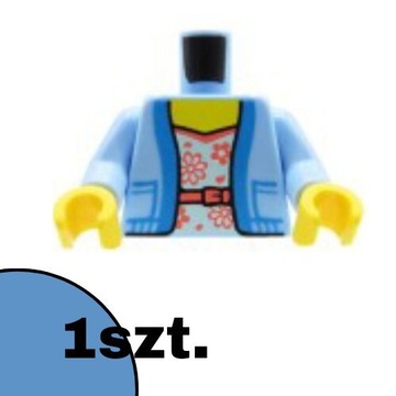 1354, Lego Tors bluzka w kwiaty z niebieską kurtką