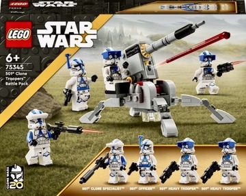 LEGO Star Wars 75345 żołnierze-klony 501 legionu 