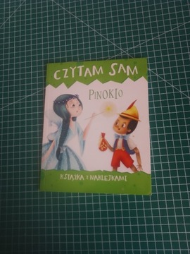 Pinokio Czytam sam Książka z naklejkami