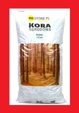 KORA SOSNOWA ŚREDNIA 10-50 mm 80L OGRODOWA 