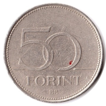 WĘGRY, 50 forintów 1995, KM# 697