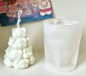 Forma silikonowa 3D do wyrobu świec/ mydeł 