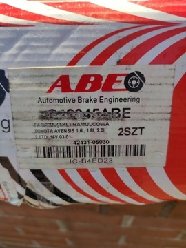 Tarcze hamulcowe tył ABE Avensis 08-13 42431-05030