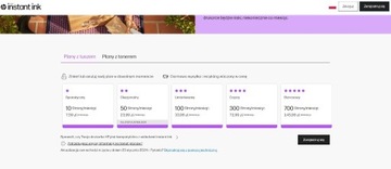 HP INSTANT INK  - darmowy 1 miesiąc dla nowych 