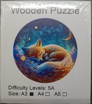 Puzzle drewniane dla dorosłych 3D - Lisek