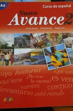 Książka do nauki hiszpańskiego A2 Nuevo Avance2