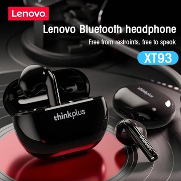 Słuchawki bezprzewodowe Lenovo XT93 czarne