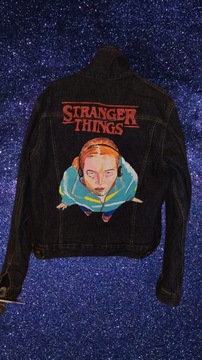 custom kurtka jeansowa r. M Stranger Things Max