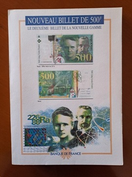 Francja, Dokumentacja Banku - 500 FR P. i M. CURIE