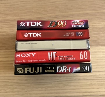 Zestaw kaset TDK / Sony / Memeorex / Fuji - zes2