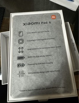 Xiaomi Pad 6 6/128GB + rysik i dwa etui