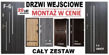 Drzwi wewnątrzklatkowe zewnętrzne Z MONTAŻEM