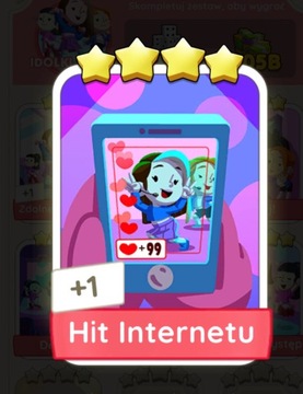 Karta naklejka HIT INTERNETU - monopoly GO 