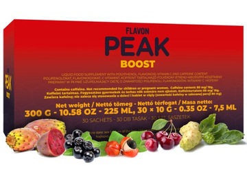 Flavon PEAK BOOST opakowanie 30 saszetek po 10g