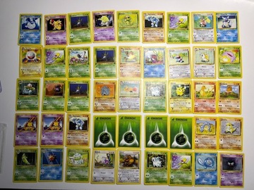 65 x Francuskie Karty Pokemon TCG Base set (Mix edycji, 1 edycja) 