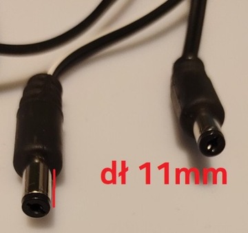 6x Wtyk DC zasilania 2,1/5,5 prosty kabel dł 1,4m