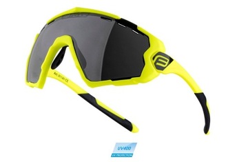 Okulary rowerowe FORCE OMBRO fluo matt, 