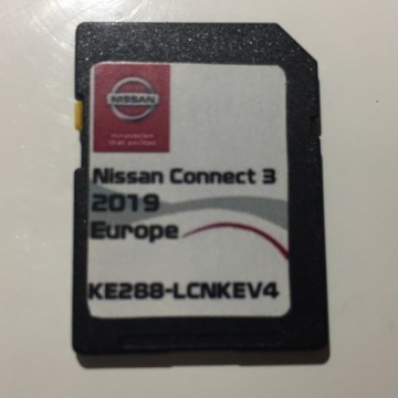 Oryginalna karta mapa Europy Connect 3 2019 Nissan