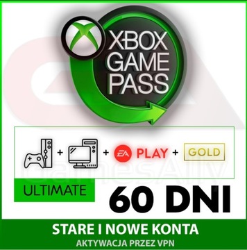 XBOX GAME PASS 60 DNI KOD KLUCZ STARE I NOWE KONTA