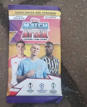 Saszetki match attax 23/24 nowe 70szt.