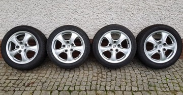 felgi PORSCHE z oponami zimowym GOODYEAR 225/50R17