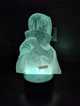 Uchiha Sasuke Anime 3D lampka LED + mini