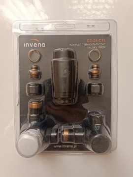 Zestaw zawór termostatyczny osiowy Invena
