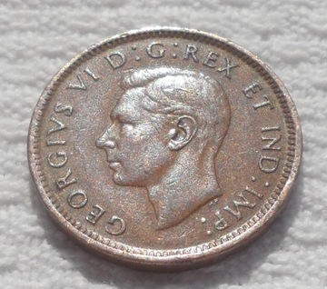 Kanada Canada George Jerzy VI 1 cent 1945