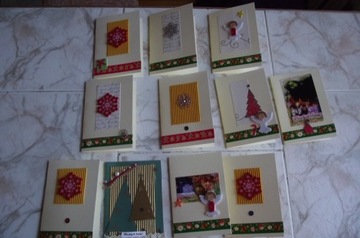Kartki ręcznie robione, Boże Narodzenie