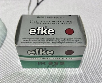 EFKE IR 820 35mm czarno biały film na podczerwień