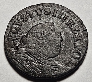 1 grosz 1755 H August lll  - Gubin  