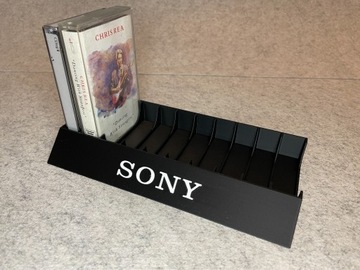 Stojak podstawka na kasety magnetofonowe Sony