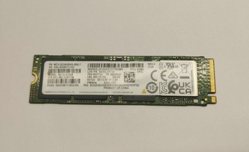 Dysk SSD 256GB NVME m.2  Samsung PM981 jak NOWY