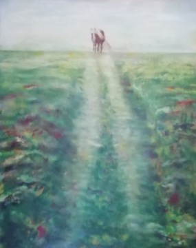 Obraz 40x50 "Koń na końcu drogi"