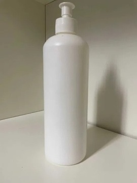 Butelka plastik PE HD HDPE dozownik 500ml biały