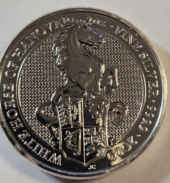 Moneta Bestie Królowej Hors of Hanover 2020 2 Oz