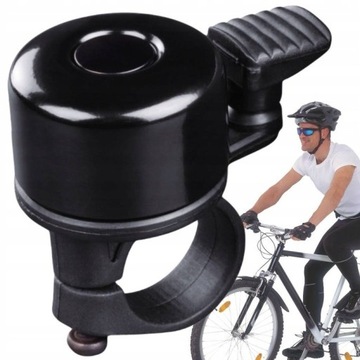 Dzwonek rowerowy metalowy czarny