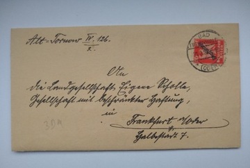 List z miejscowości Bad Freienwalde z roku 1927