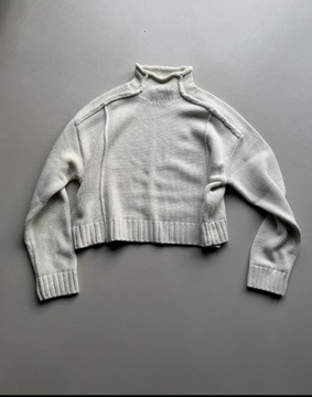 Zara sweter sweterek z kołnierzem S 36