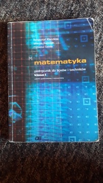 Matematyka podręcznik klasa I Krzysztof Kłaczkow