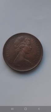 2 New penny 1971 uzywany rzadka moneta 