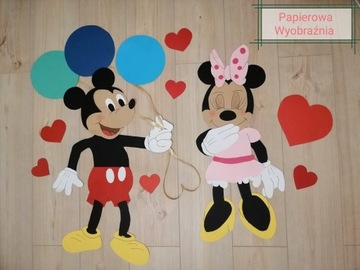 Dekoracja Walentynkowa gazetka Disney myszka Miki 