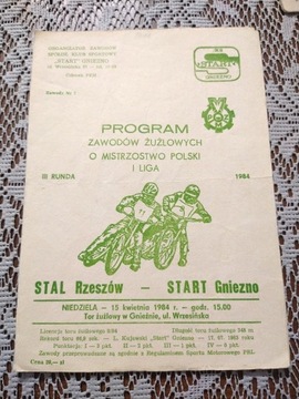 Program żużlowy Rzeszów Gniezno 