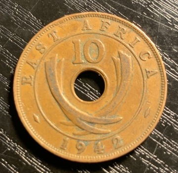 Brytyjska Afryka Wschodnia 10 centów, 1942