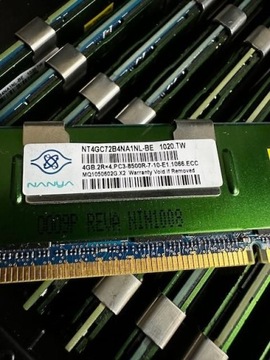 Nanya ECC REGISTERED DDR3 1066MHz PC3-8500 RDIMM