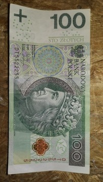 Radar, banknot 100 złotych DT5522255