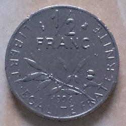 1/2 franc 1996 r. Francja